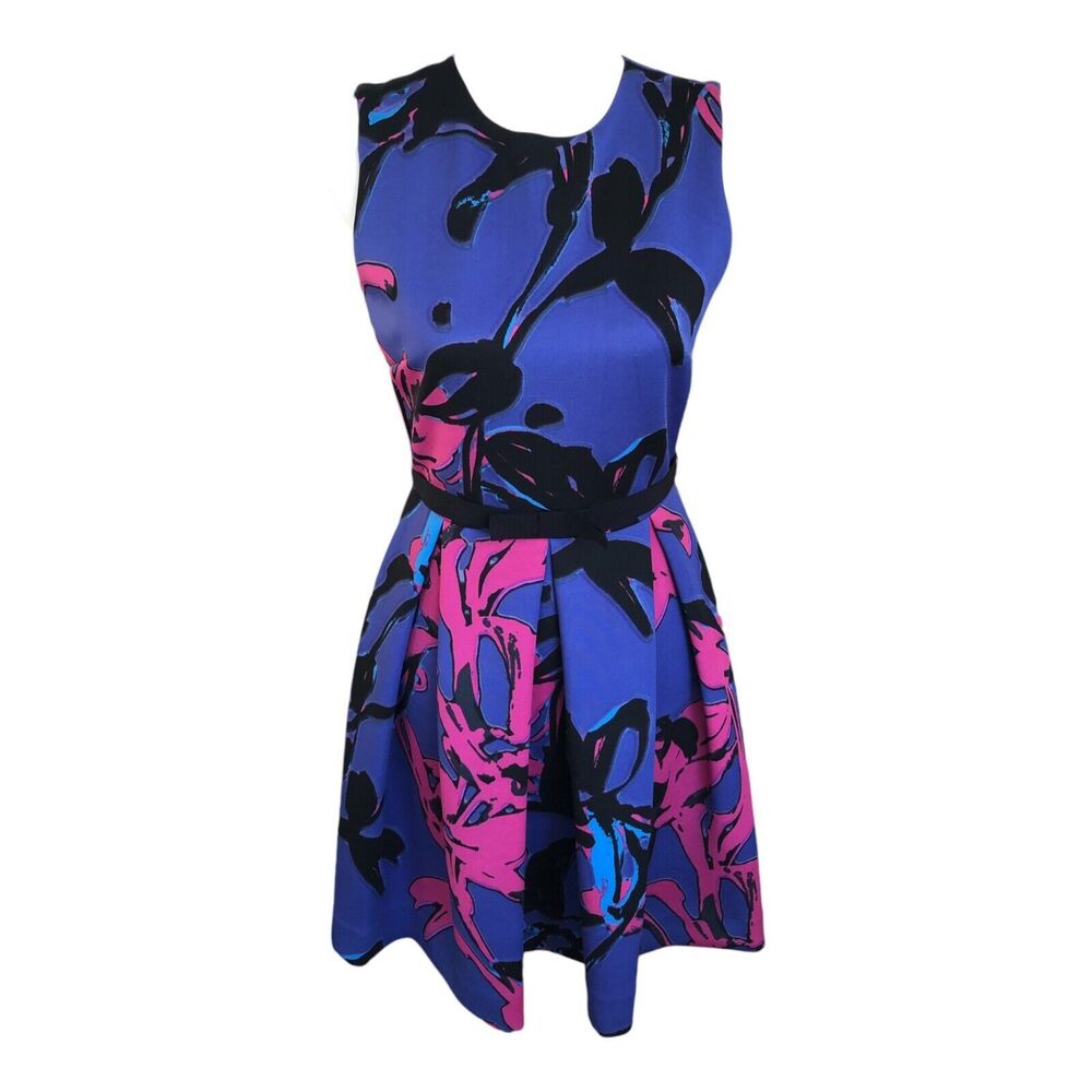 Taylor Sleeveless Purple Pink Fit and Flare Mini Cocktail‎ Party Dress Size 4